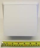 Hooded White Ventilation Cover with Draft Flap - 70006132