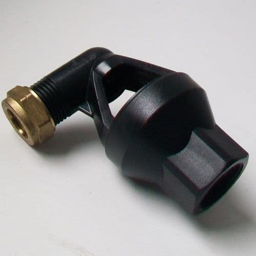 Hot Water Tundish Angled 15mm x 3/4 FI 07000017 Plumbers Mate Ltd