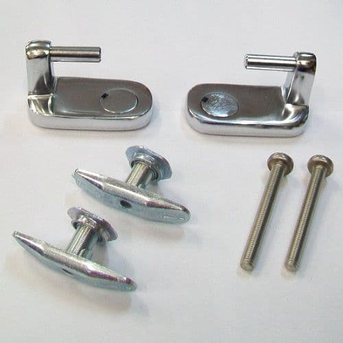 Ideal Standard L Shape Top Fix Toilet Seat Hinges 03065631 Plumbers
