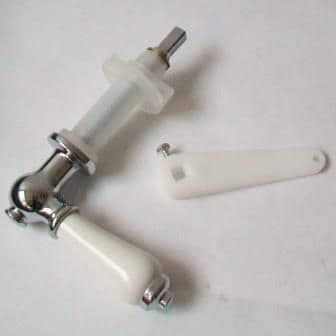 Ideal Standard Small Hole Cistern Lever Chrome / White E4755AA - 08000429