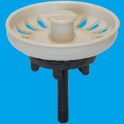 Indian Ivory Kitchen Sink Basket Strainer Waste Plug - 39000024