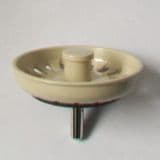 Indian Ivory Stemball Basket Strainer Waste Plug - 42003199
