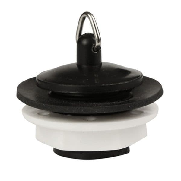 Kitchen Sink Overflow Blank Stopper with Chain Holder Plumbers Mate Ltd