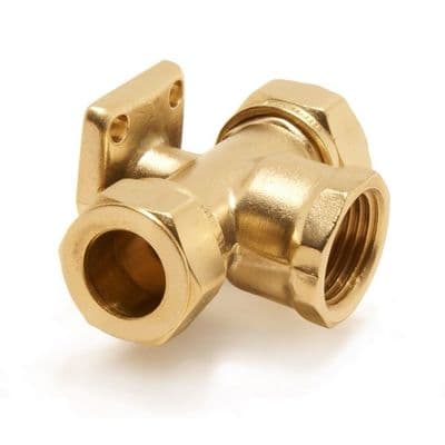 Kuterlite 15mm Wall Plate Tee with 1/2 inch FI Branch - 2454150X