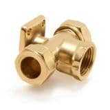 Kuterlite 15mm Wall Plate Tee with 1/2 inch FI Branch - 2454150X