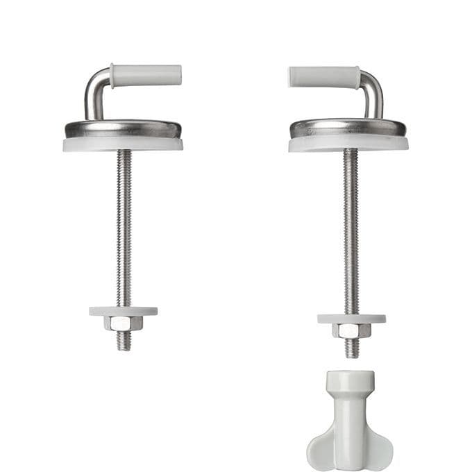 L Shaped Stainless Steel Toilet Seat Hinges 03065775 Plumbers Mate Ltd
