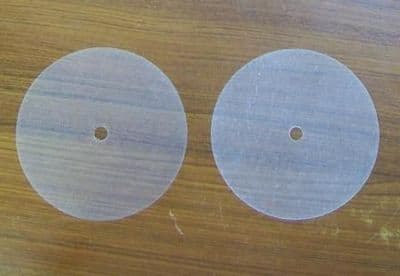 Large 5 inch Round Syphon Diaphragm Washers - PAIR