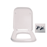 Lecico Series 6 Square Soft Close Top Fix Toilet Seat - 05000012