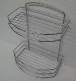Lexington Wall Chrome Double Tier Shower Basket - 01073000