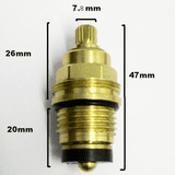 Liberty 1/2 Brass Tap Insert Valve Washered - 62002370