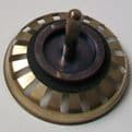 Light Gold Effect Basket Strainer Waste Plug 82mm - 74000045