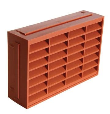 Louvre Double Air Brick - Terracotta - 70000090
