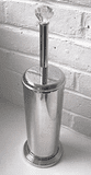 Luxury Steel Floor Standing Toilet Brush Holder - 01037110