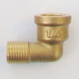 Male x Female Brass Foundry Elbow 1/4 inch BSP - 07002240