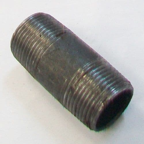 Malleable Black Iron 1/2 inch Tapered Barrel Nipple - 22000295