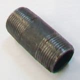 Malleable Black Iron 1 inch Tapered Barrel Nipple - 22000297