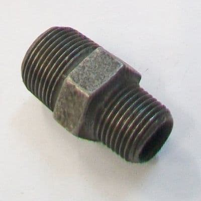 Malleable Black Iron 1 x 3/4 inch Reducing Nipple - 22000390