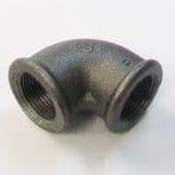 Malleable Black Iron Elbow 3/4 Female to Female - 22000210
