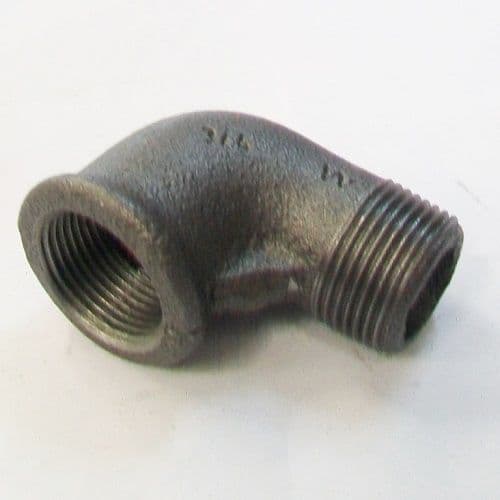 Malleable Black Iron Elbow 3/4 Male to Female - 22000270
