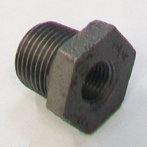 Malleable Black Iron Threaded Bush 1/2 to 1/4 - 22000020 - Plumbers ...