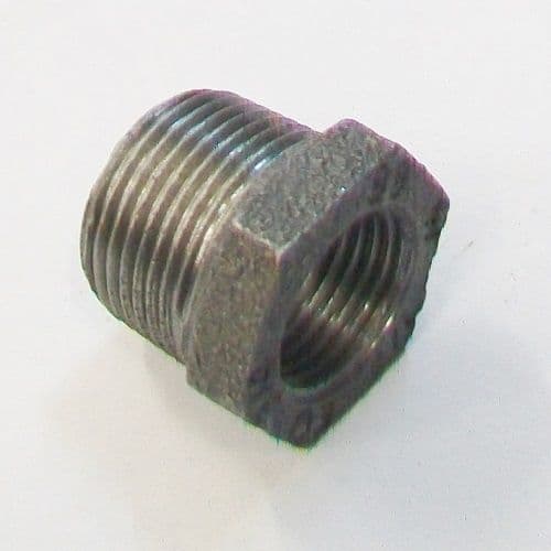 Malleable Black Iron Threaded Bush 3/4 to 1/2 - 22000040