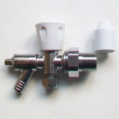 Manual Microbore 8mm Radiator Valve with Drain Off - 07001482 ...
