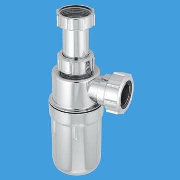 McAlpine 1.1/2 - 40mm Adjustable Chrome Bottle Trap C10AR-CP - 40003996