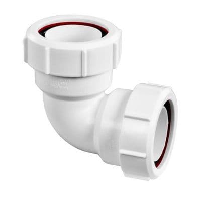 McAlpine 1.1/2 Compression 90 Waste Pipe Elbow MT4 - 38004005