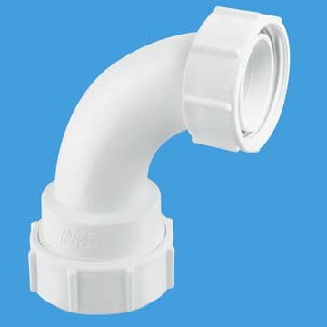 McAlpine 1.1/2 Compression 90 Waste to Pipe Connector T5M - 38004004