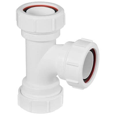 McAlpine 1.1/2 Compression Waste Pipe Tee V1M - 38004011