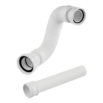 McAlpine 1.1/2 inch Flexible Toilet Flush Pipe Kit FLUSHCONE-FLEX1 - 39000211