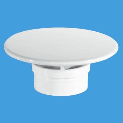 McAlpine 1.1/2 Shower Trap White Mushroom Flange 70mm - 39004123