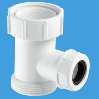 McAlpine 1.1/2 Threaded with Tee Overflow / Condense V33S-22 - 38000014