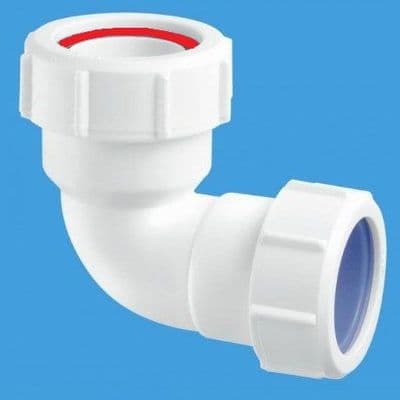 McAlpine 1.1/2 to 40mm Euro Waste Pipe Elbow MT4-ISO - 38004000