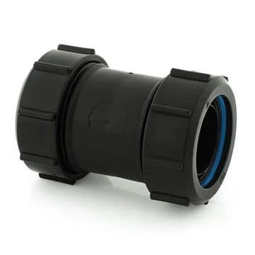 McAlpine 1.1/4 - 32mm Pipe Black Compression Coupling S28M-BL - 38003215