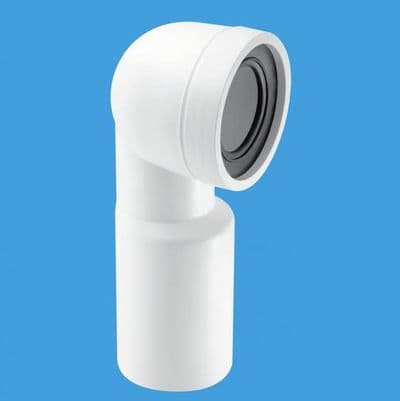 McAlpine 110mm Plain End Bent Toilet Pan Connector WC-CON9 - 40005029