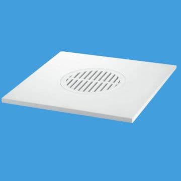 McAlpine 20cm White Gully Trap Tile with Mesh - 39004107