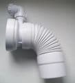 McAlpine 260mm Flexible Pan Connector Spigot + Boss WC-F23PV - 40005045
