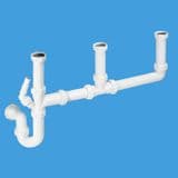 McAlpine 3 Bowl Kitchen Sink Waste Trap Kit SK3 - 40004020