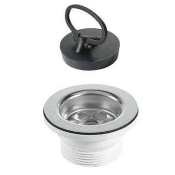 McAlpine 70mm Flange Kitchen Sink Waste with Pull Plug - 74001023
