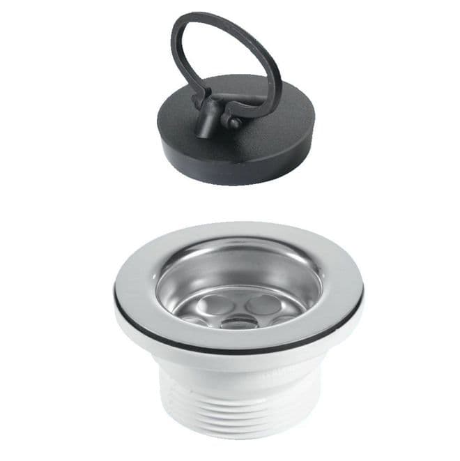 McAlpine 70mm Flange Kitchen Sink Waste with Pull Plug