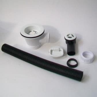 McAlpine 70mm White Kitchen Sink Waste and Overflow - 39003217