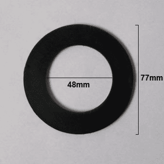 McAlpine 77mm Flat Rubber Washer Seal RWW3 - 39004033