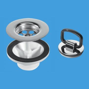 McAlpine 85mm Flange Belfast / Butler Sink Waste BSW6CP2H - 42004004