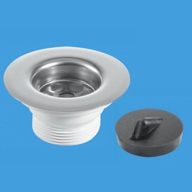 McAlpine 85mm Wide Flange Kitchen Sink Waste BSW6PC - 74000237