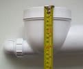 McAlpine 90° Bent Adjustable Toilet Pan Connector with Boss
