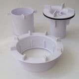 McAlpine 90mm Domed Top Shower Trap Nut - Dip Tube - Cup - 74000042