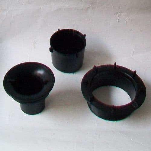 McAlpine 90mm Shower Trap Black Insert Cup Tube & Flange - 39000147
