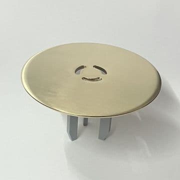 McAlpine 90mm Shower Trap Brushed Brass Cover Top - 39000203