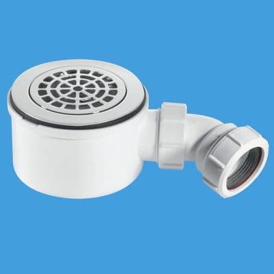 McAlpine 90mm Shower Trap CP Brass Petal Grid ST90CPB-P-70